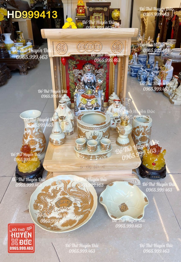 Bàn Thờ Thần Tài Combo HD999413