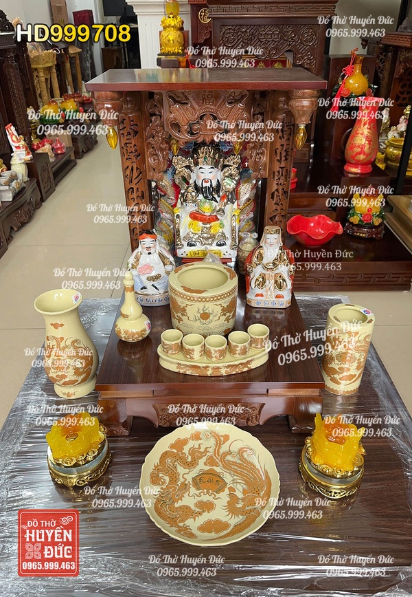 Bàn Thờ Thần Tài Combo HD999708