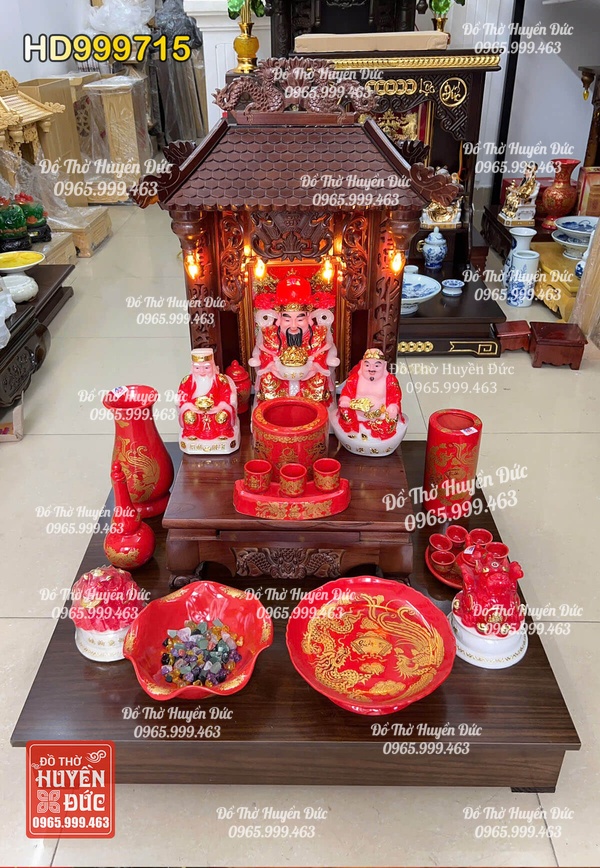 Bàn Thờ Thần Tài Combo HD999715