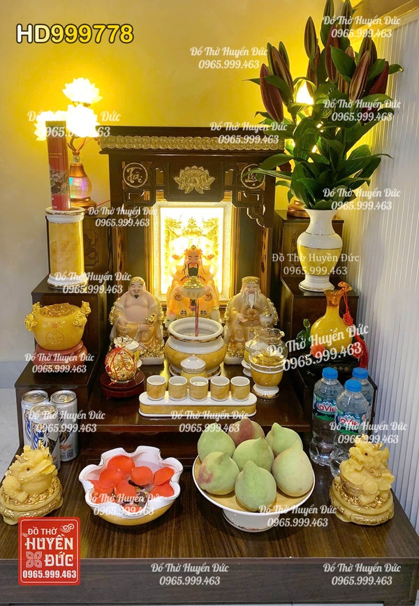 Bàn Thờ Thần Tài Combo HD999778