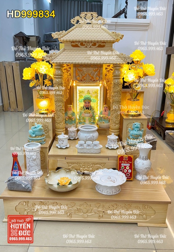 Bàn Thờ Thần Tài Combo HD999834